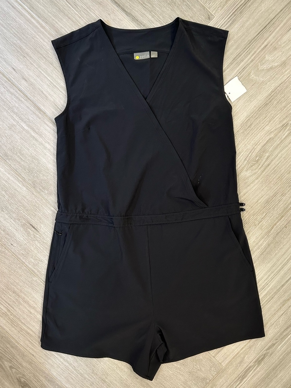 Zella Women's Black Sleeveless Athletic Romper NEW Small